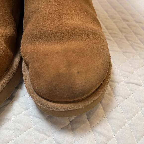 UGG Constantine Chestnut Suede Sheepskin Lined Boots Size 9 - Picture 4 of 10